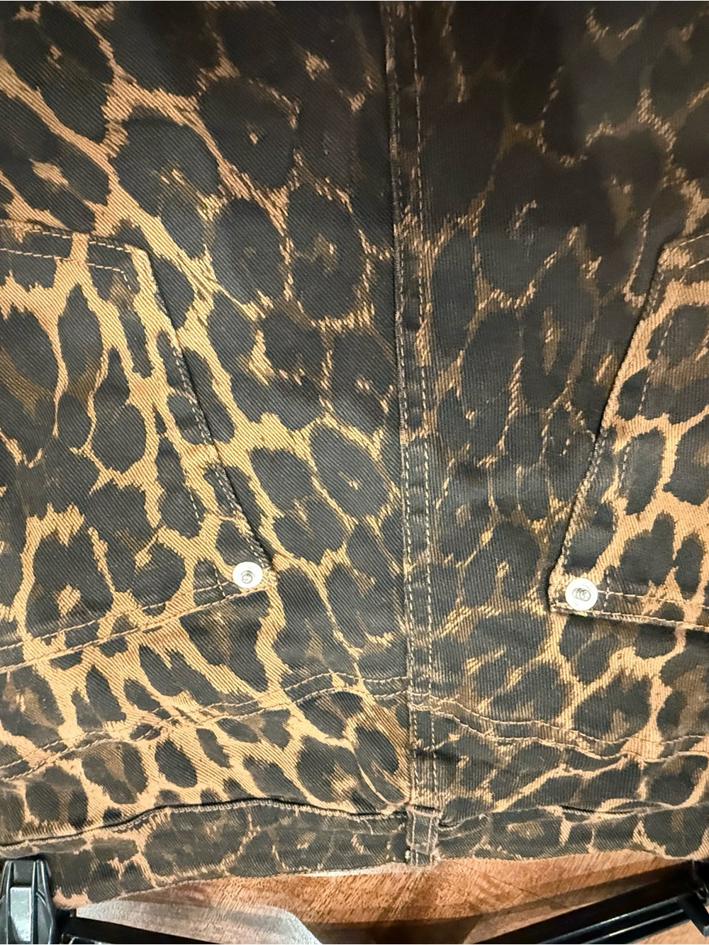 Leopard-Print Wide-Leg Pants in Brown by Mable - Picture 5 of 6